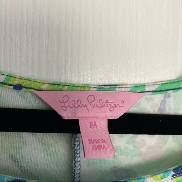 Lilly Pulitzer Ophelia Dress Blue Green - Picture 3 of 7